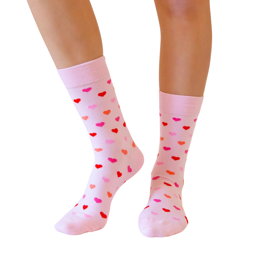 Heart Crew Socks