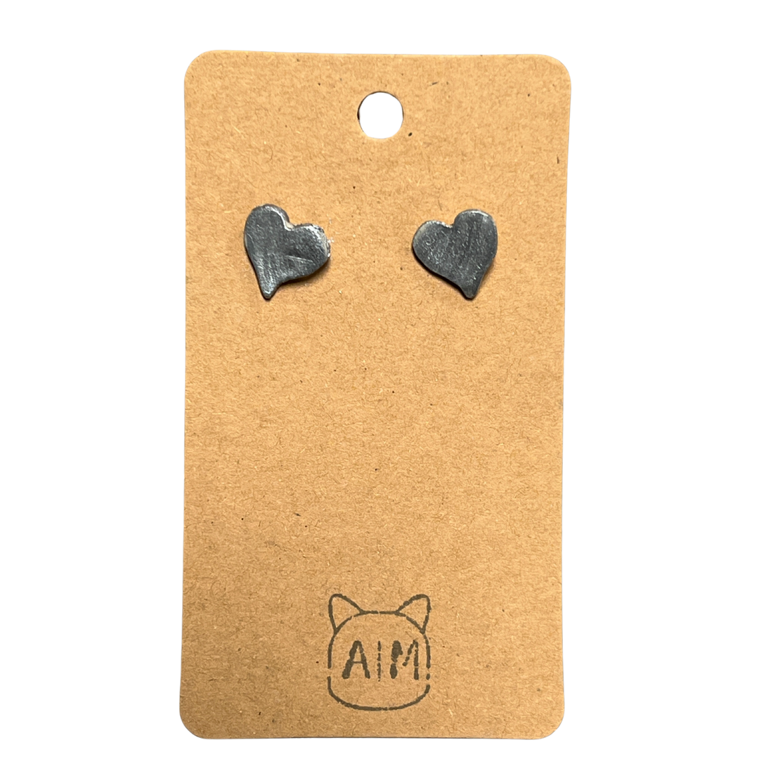 Ceramic Heart Studs - Assorted