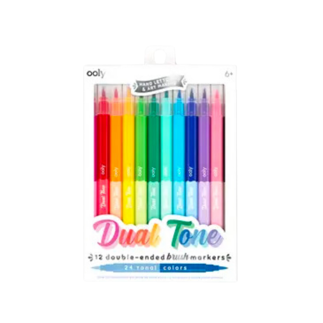 Dual Tone Double Ended Brush Markers