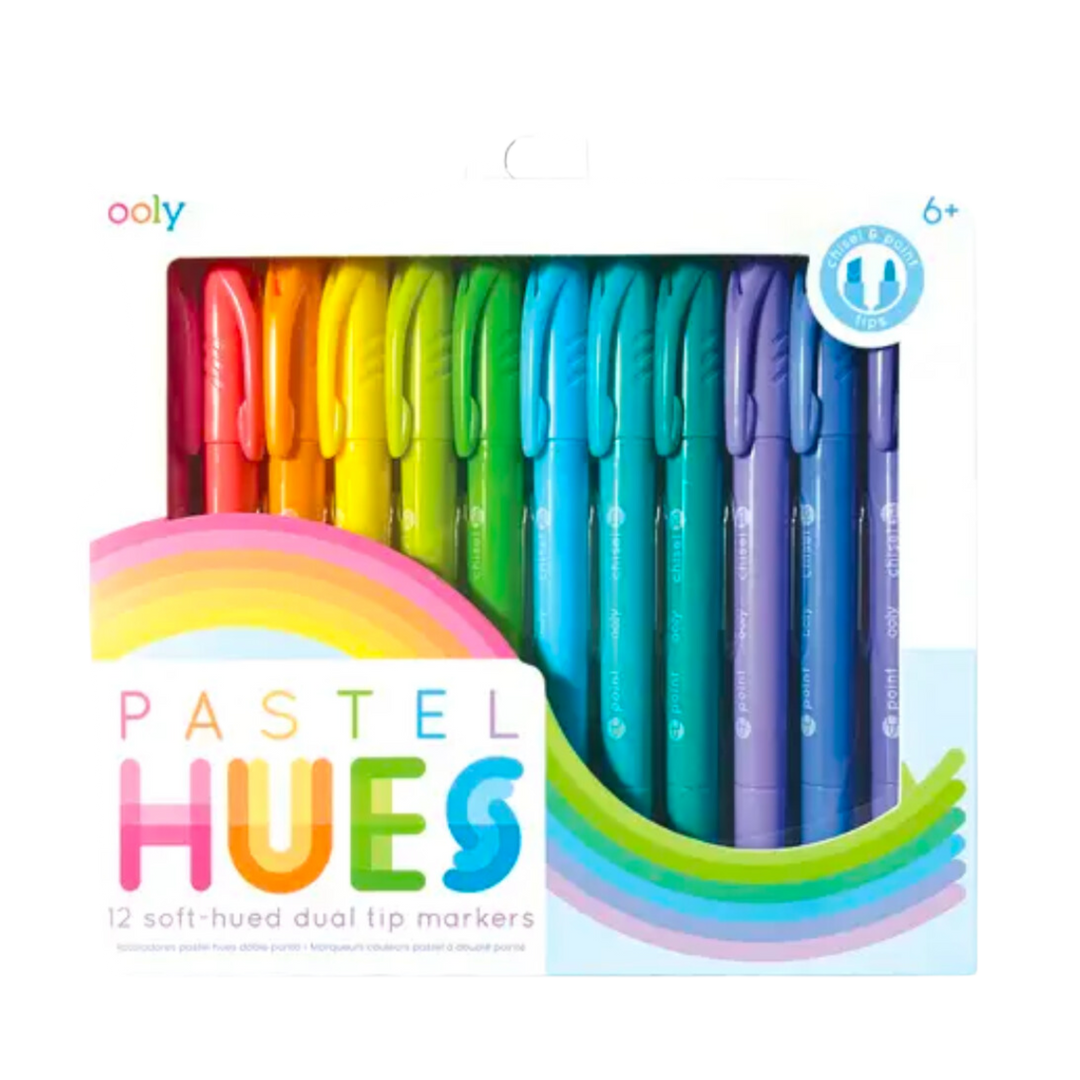 Pastel Hues Markers - Set of 12