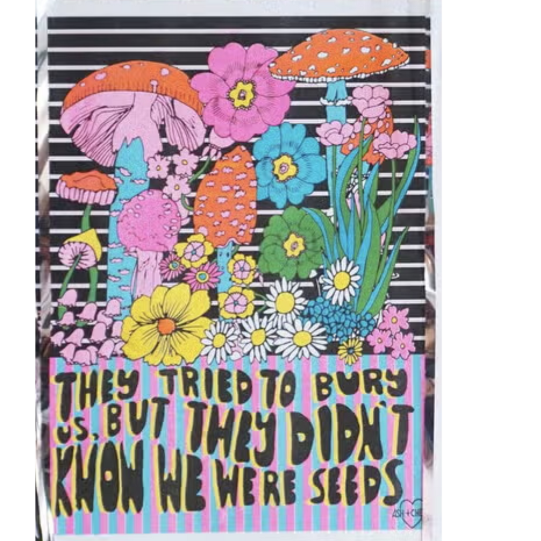 Seeds Risograph Print