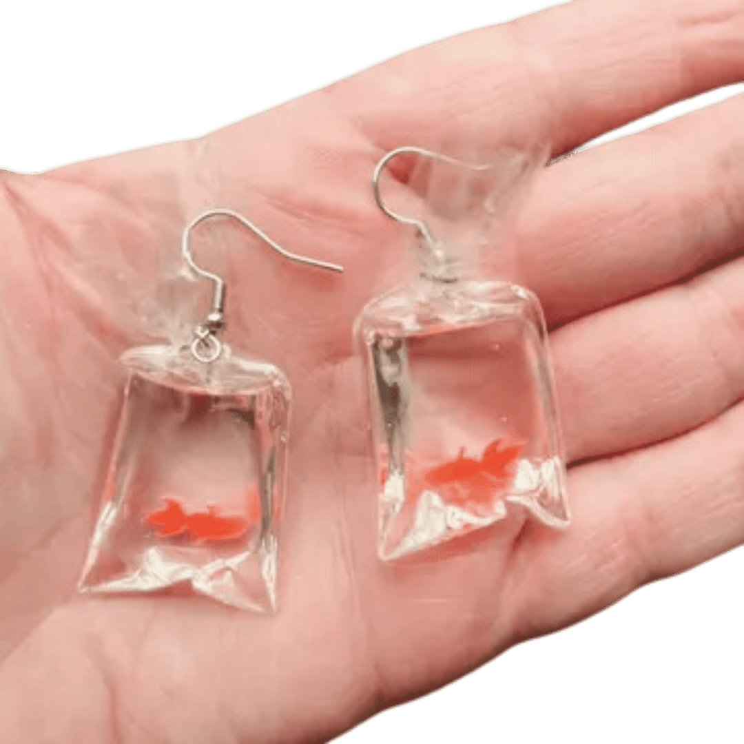 Orange Goldfish Earrings