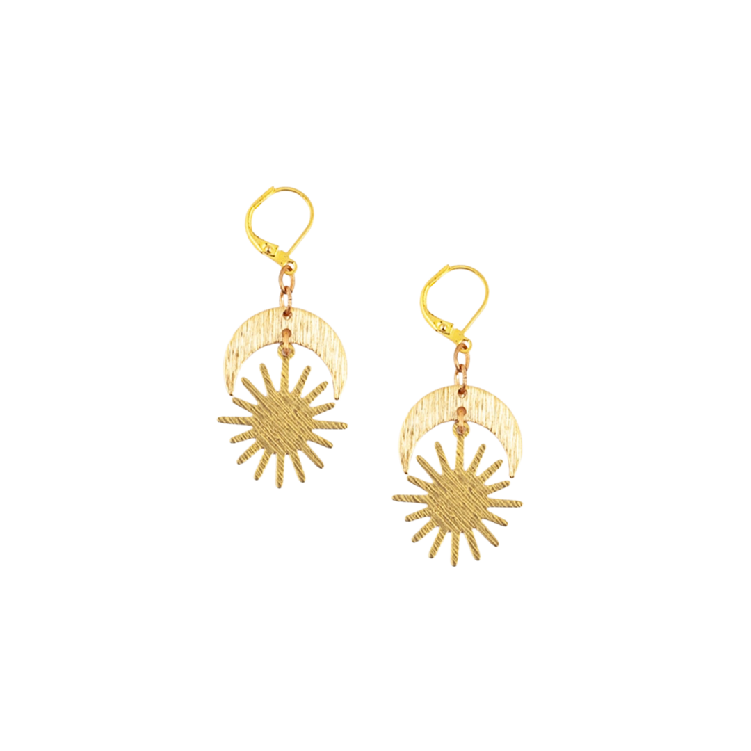 Sun and Moon Earrings
