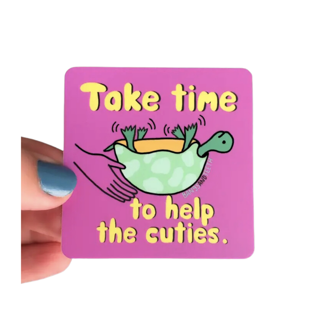 Help the Cuties, Cute Turtle Sticker