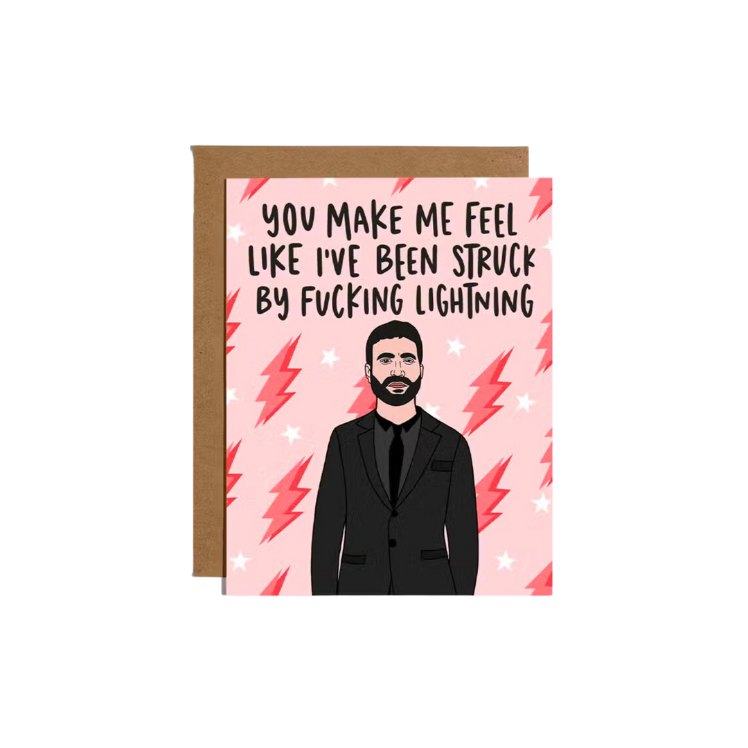You Make Me Feel Like Lightning Card