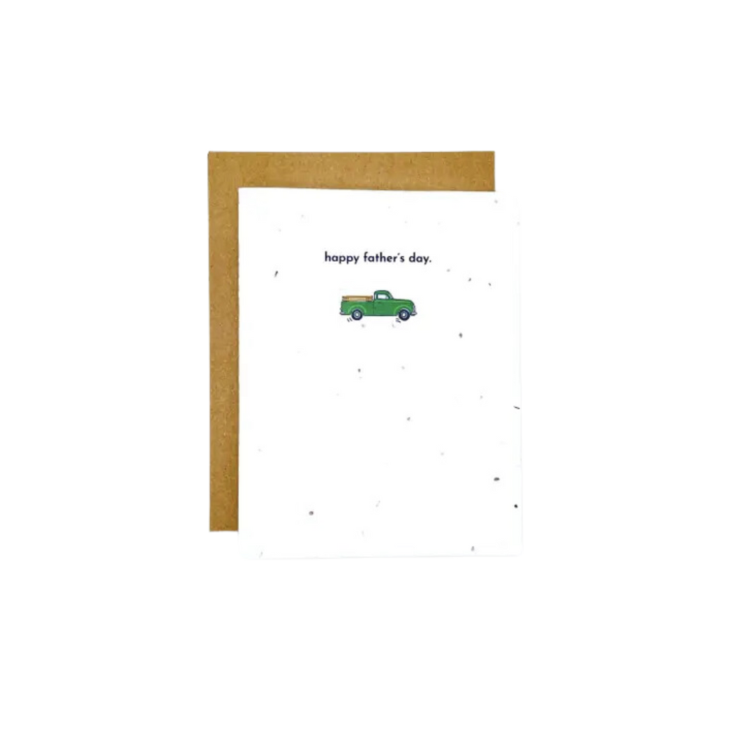 Happy Father's Day Truck Lover Plantable Card