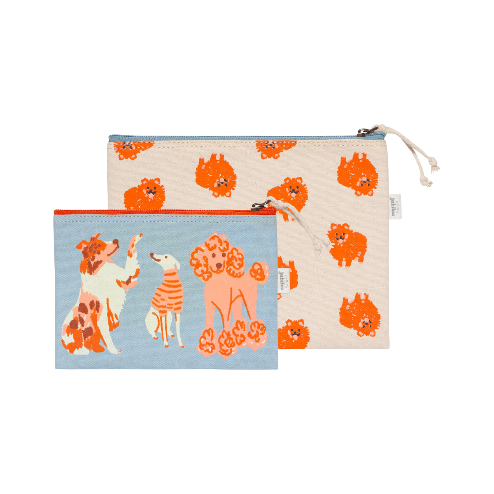 Puppos Zipper Pouches - Set of 2