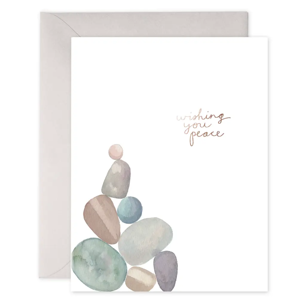 Peace Rocks | Sympathy Condolence Greeting Card