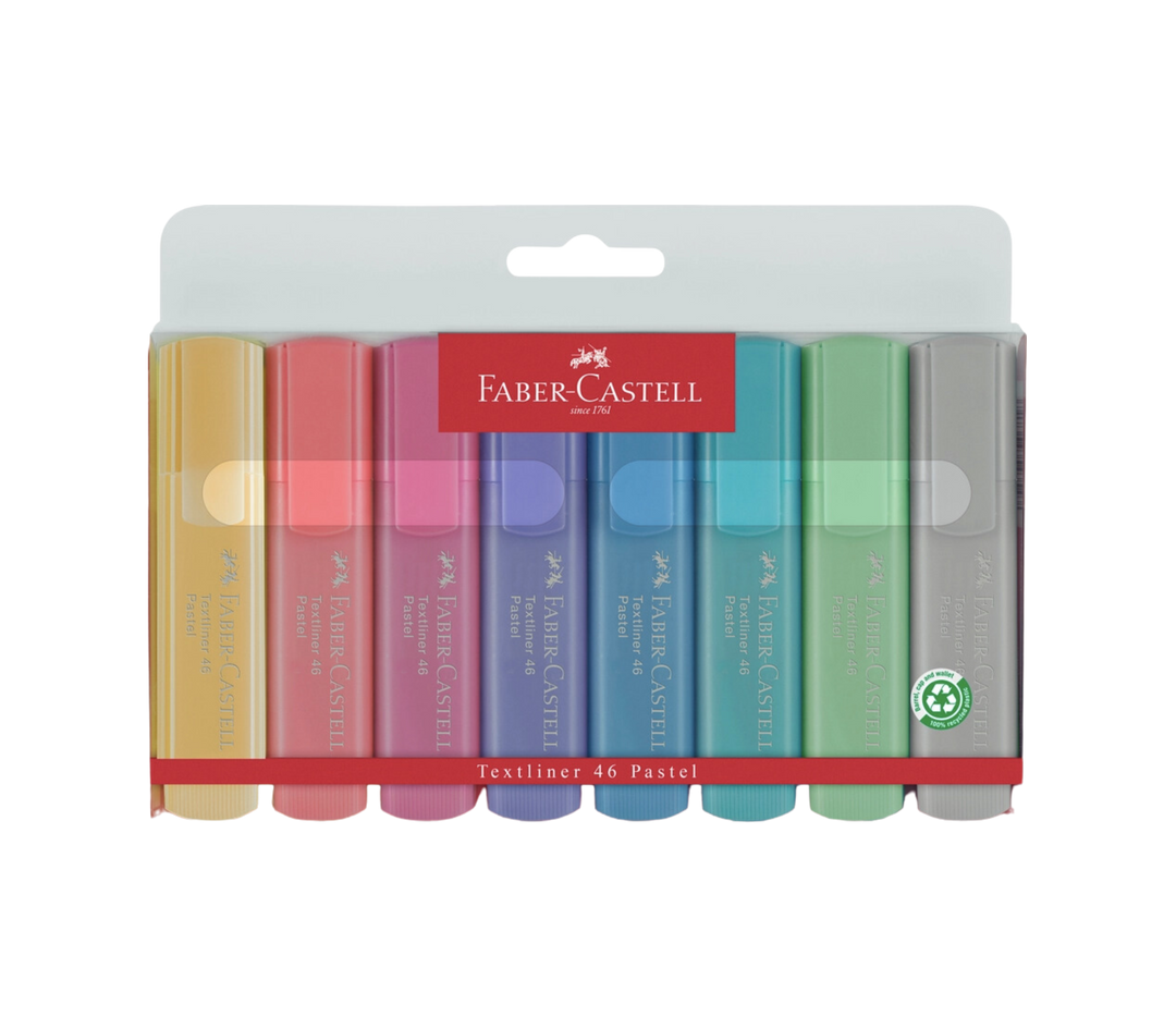Highlighters, Pastel - Wallet of 8