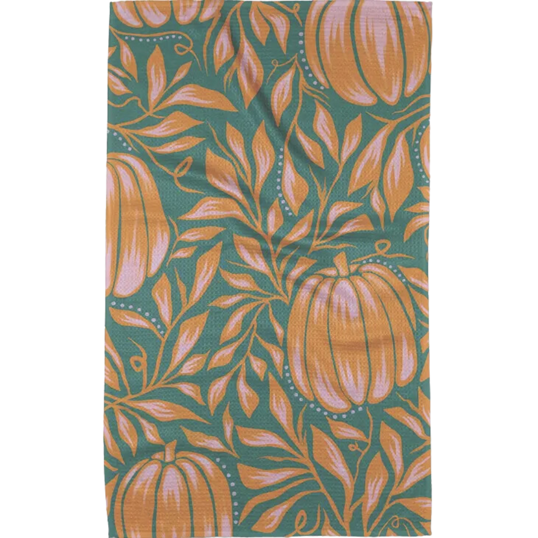 Happy Pumpkins Tea Towel