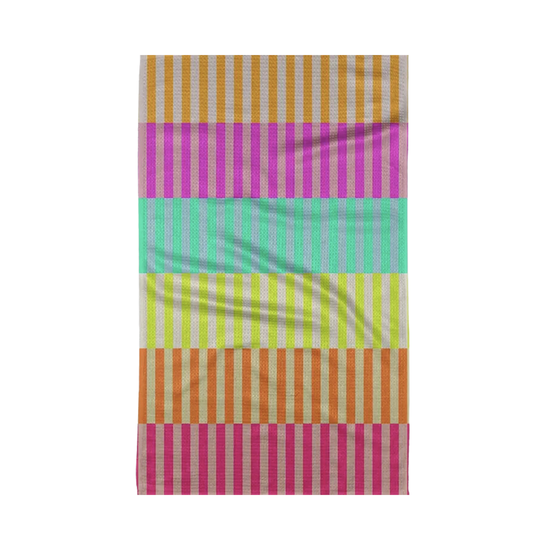 Neon Nights Tea Towel