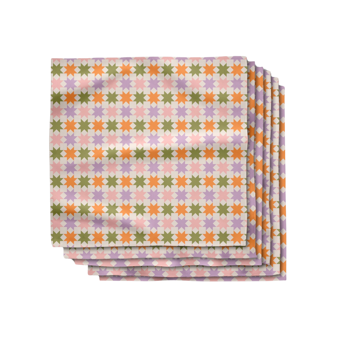 Spring Quilt Dinner Napkin Set