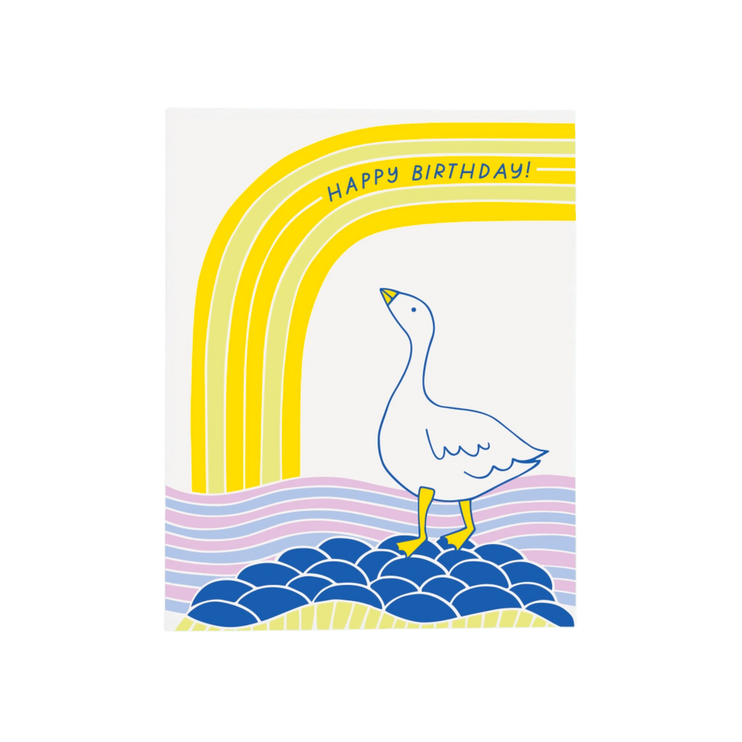 Birthday Goose Greeting Card
