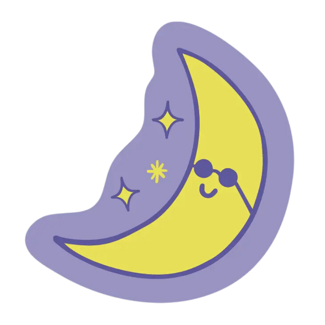 Cool Moon Sticker