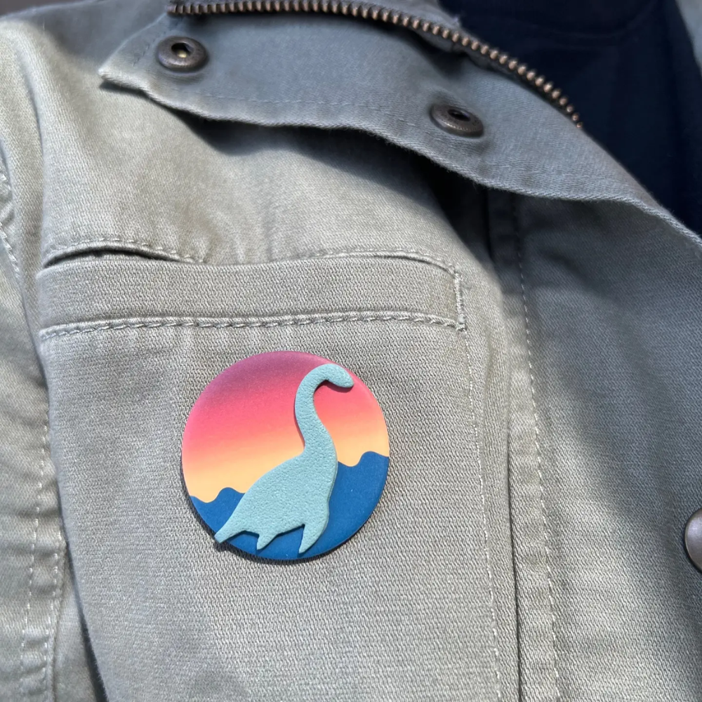 Lake Monster Pin