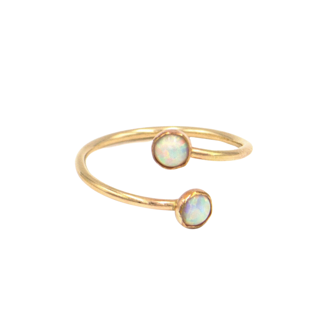 Up Down Opal Ring