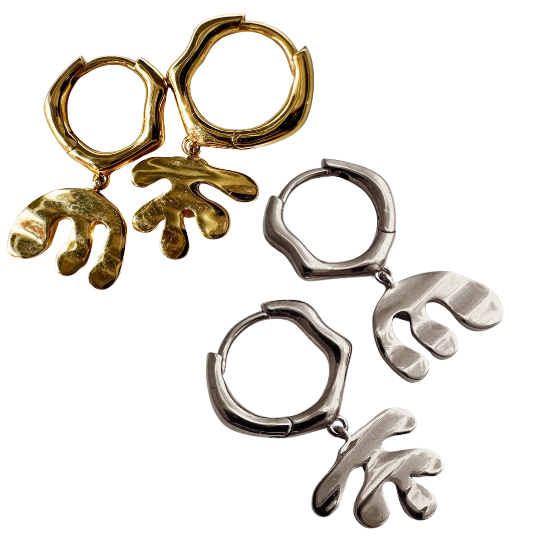 Henri Organic Shape Hoops