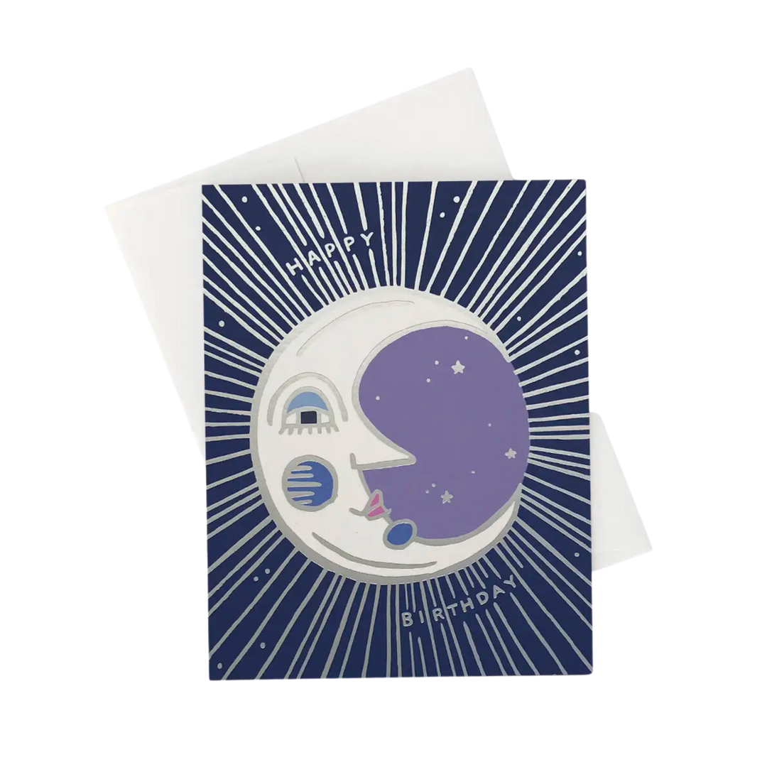 Moon Birthday Card