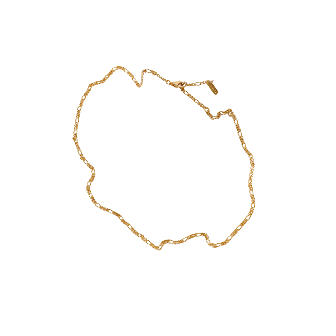 Simple Twist Chain Necklace - 18k Gold Plating
