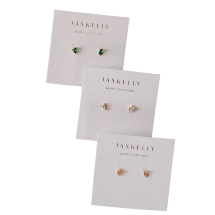 Teardrop Stud Earrings