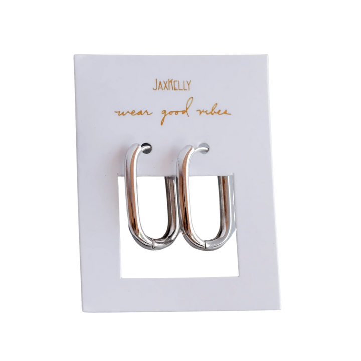 Silver Hoops
