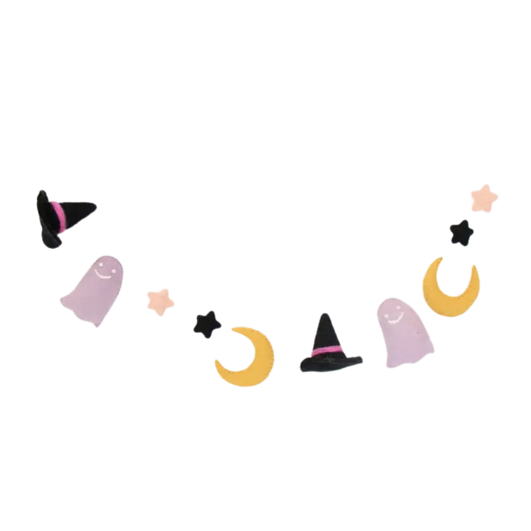 Witchy Shapes Felt Garland