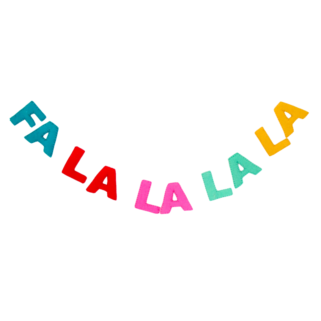 Fa La La La Felt Garland