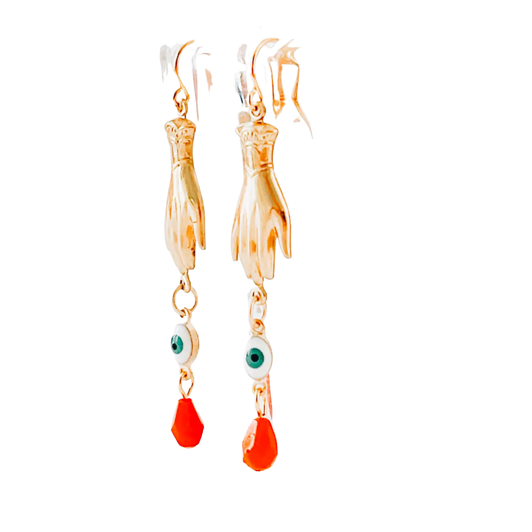 Evil Eye Dangle Earrings