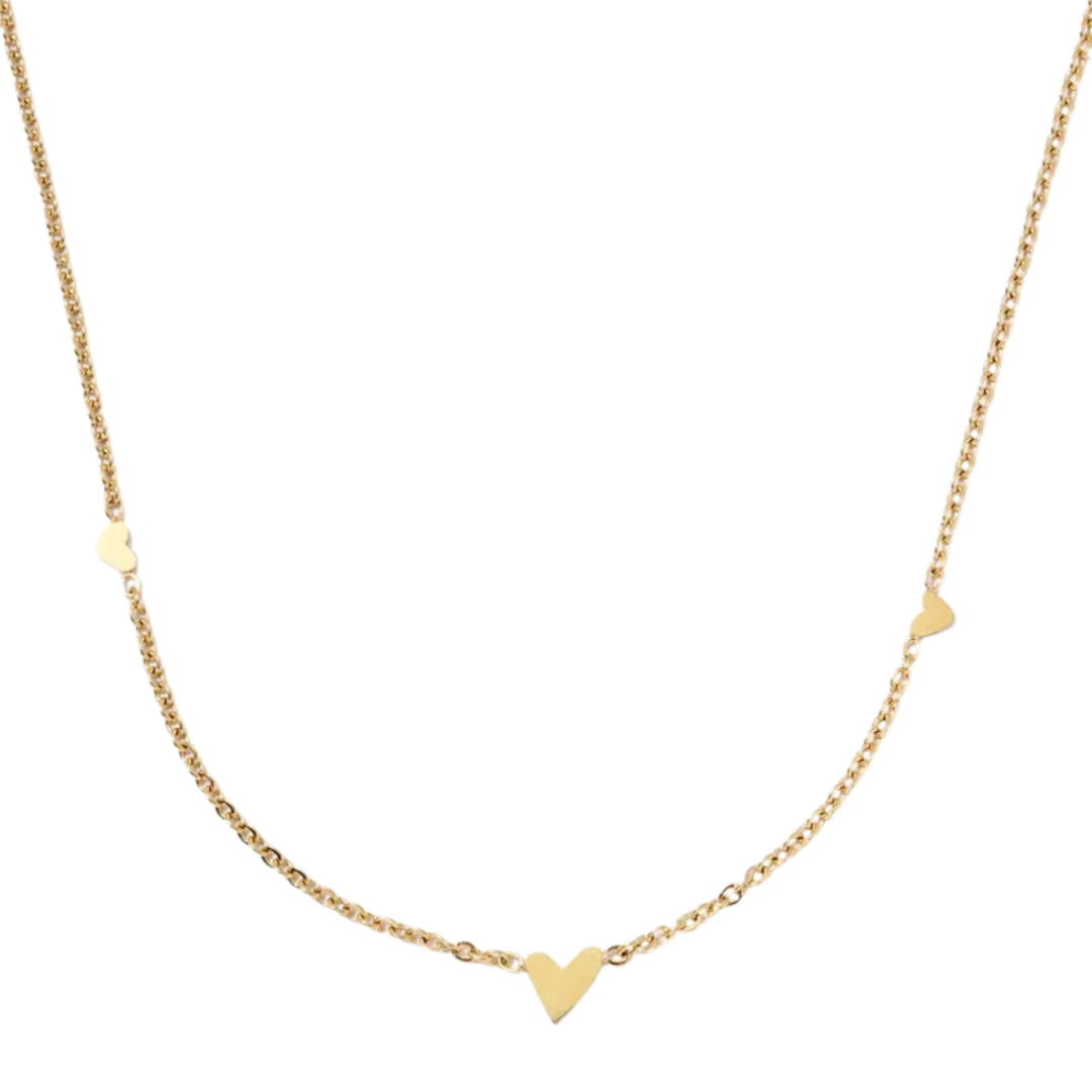 Alice Triple Heart Necklace
