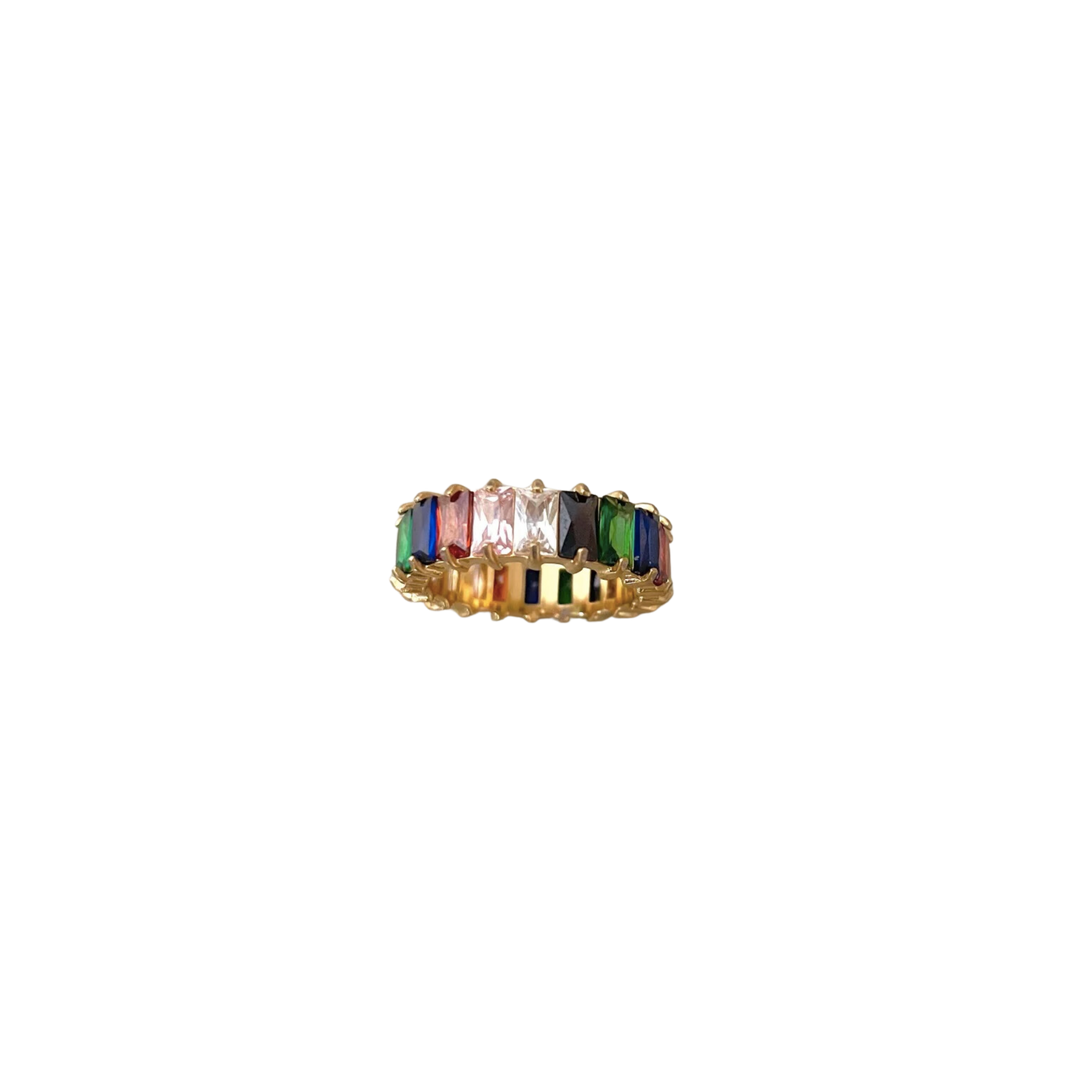 Gold Rainbow Shimmer Ring