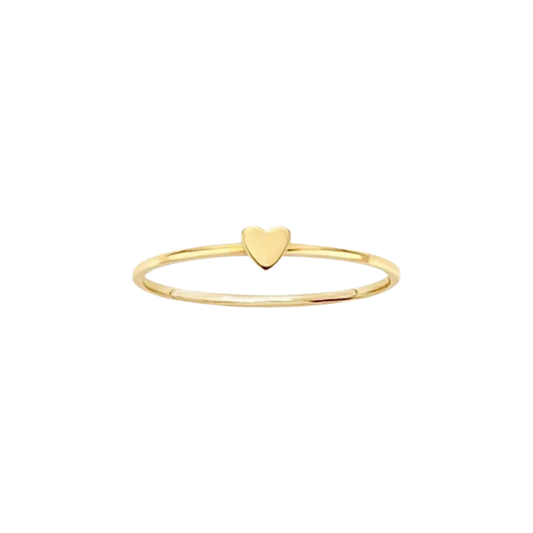 Heart Gold Filled Stackable Ring