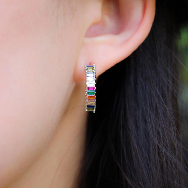 Rainbow Shimmer Hoop