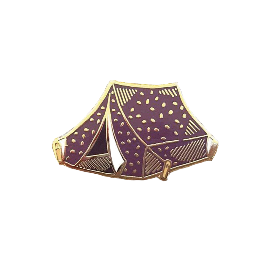 Tent Enamel Pin