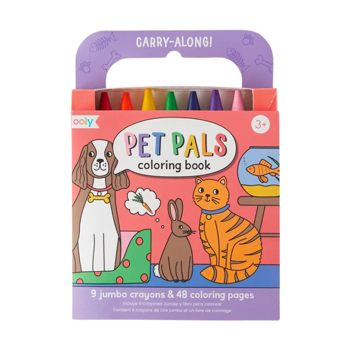 Carry Along Crayon & Coloring Book Kit-Pet Pals