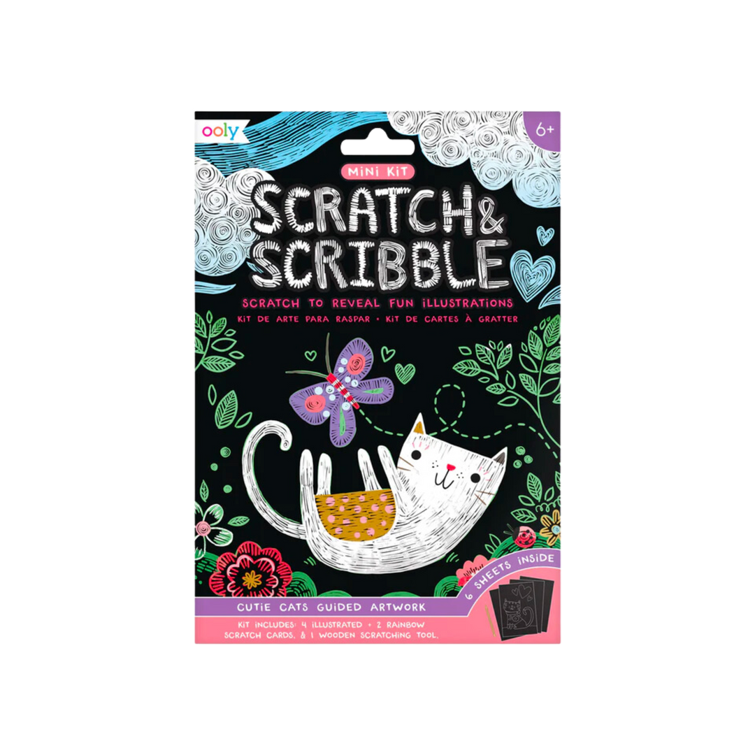Mini Scratch & Scribble Art Kit: Cutie Cats