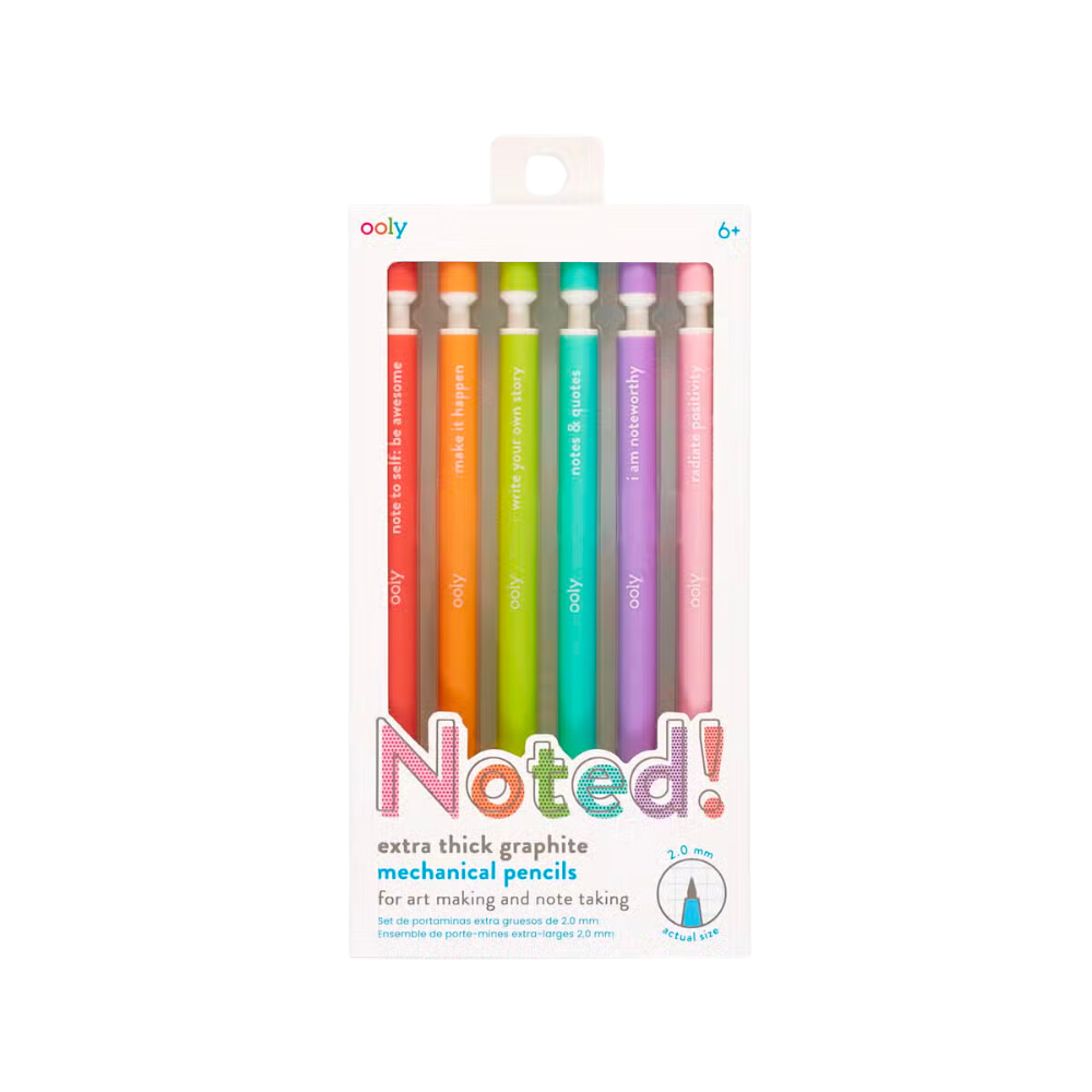 Noted! Graphite Mechanical Pencil - Set of 6