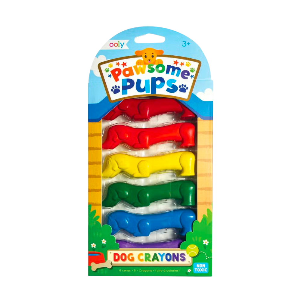 Pawsome Pups Crayons - Set of 6