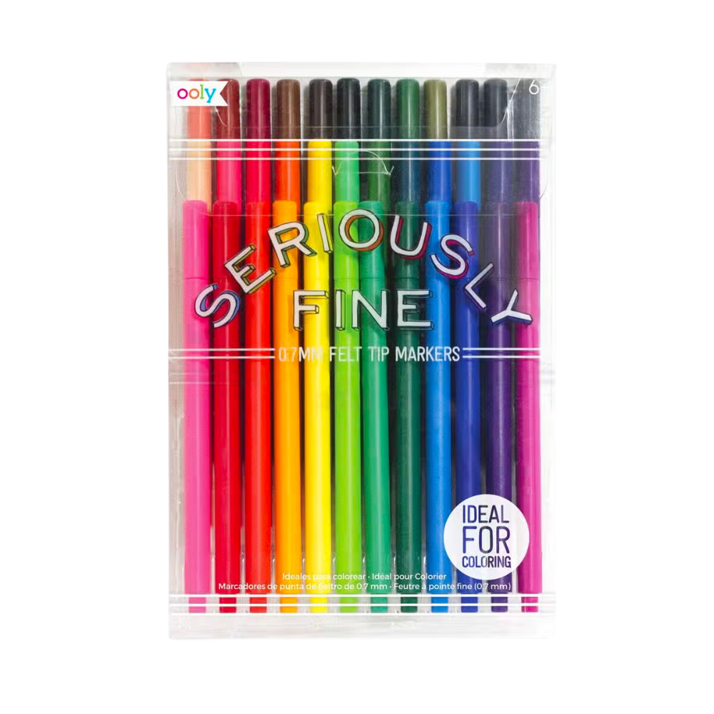 Seriously Fine Felt Tip Markers