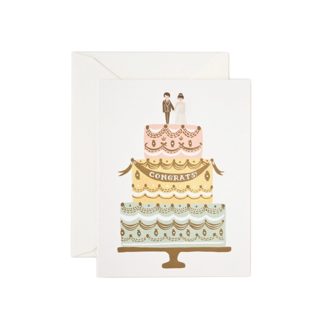 Congrats Wedding Cake Card