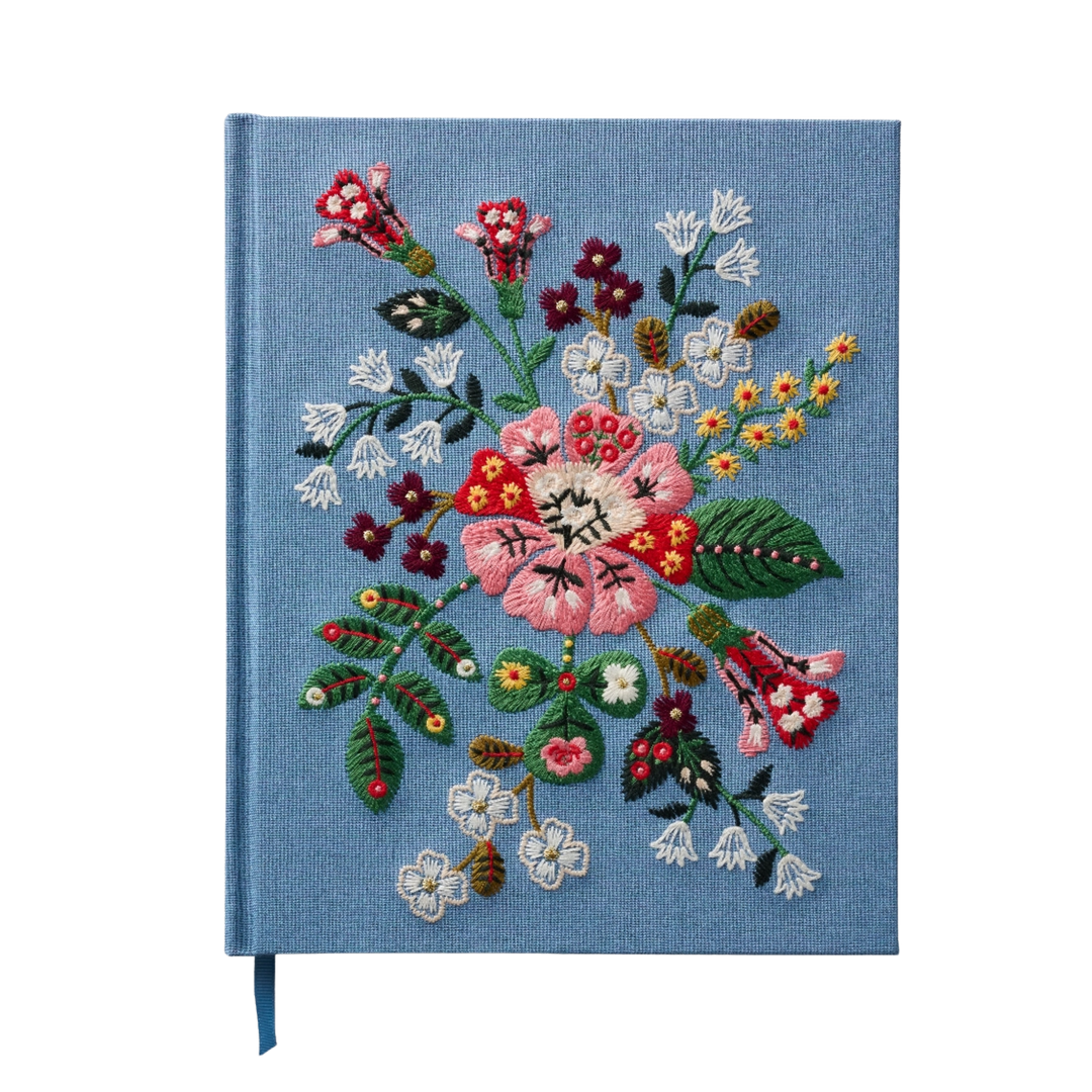 Gracie Embroidered Sketchbook