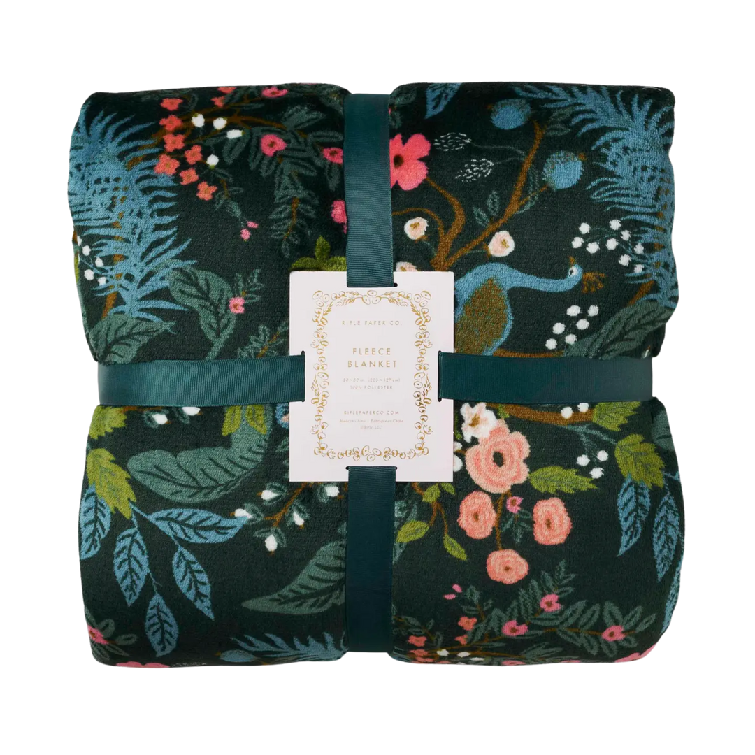 Peacock Fleece Blanket