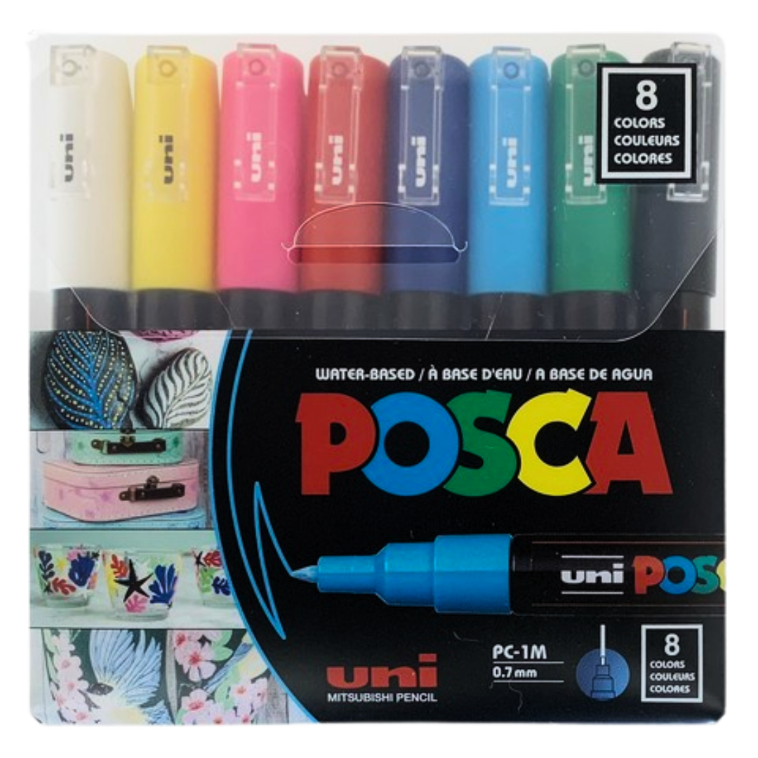 Posca Paint Markers PC-1M 0.7mm Set of 8