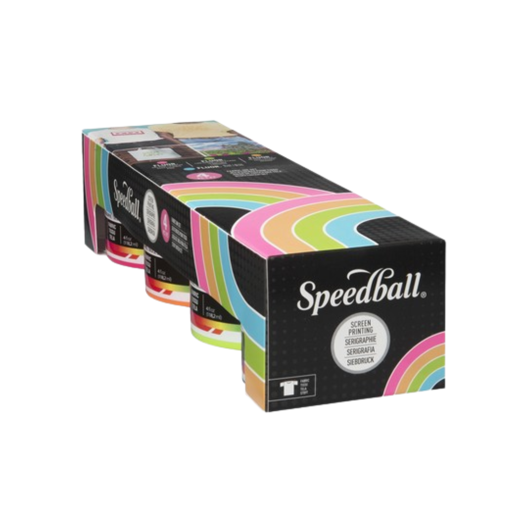 Screen Printing Fluorescent Ink 4oz Set