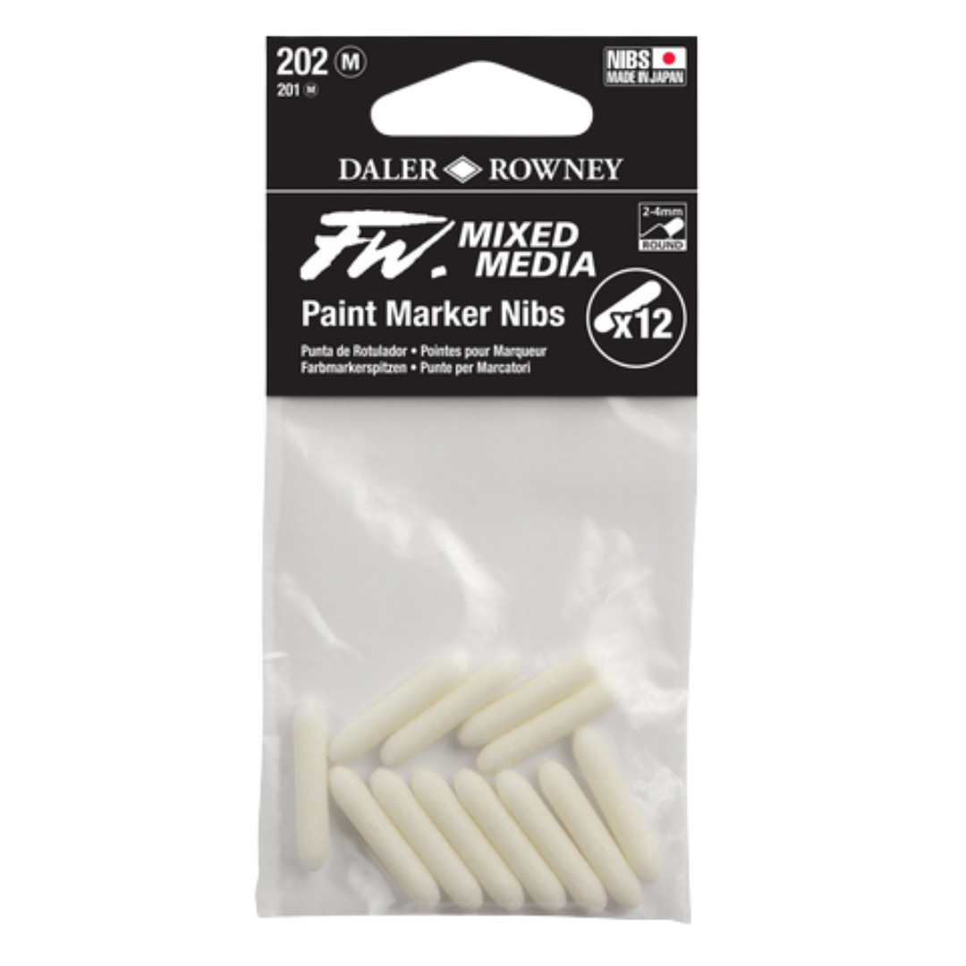FW 2-4MM Round Tip Nibs 12pcs