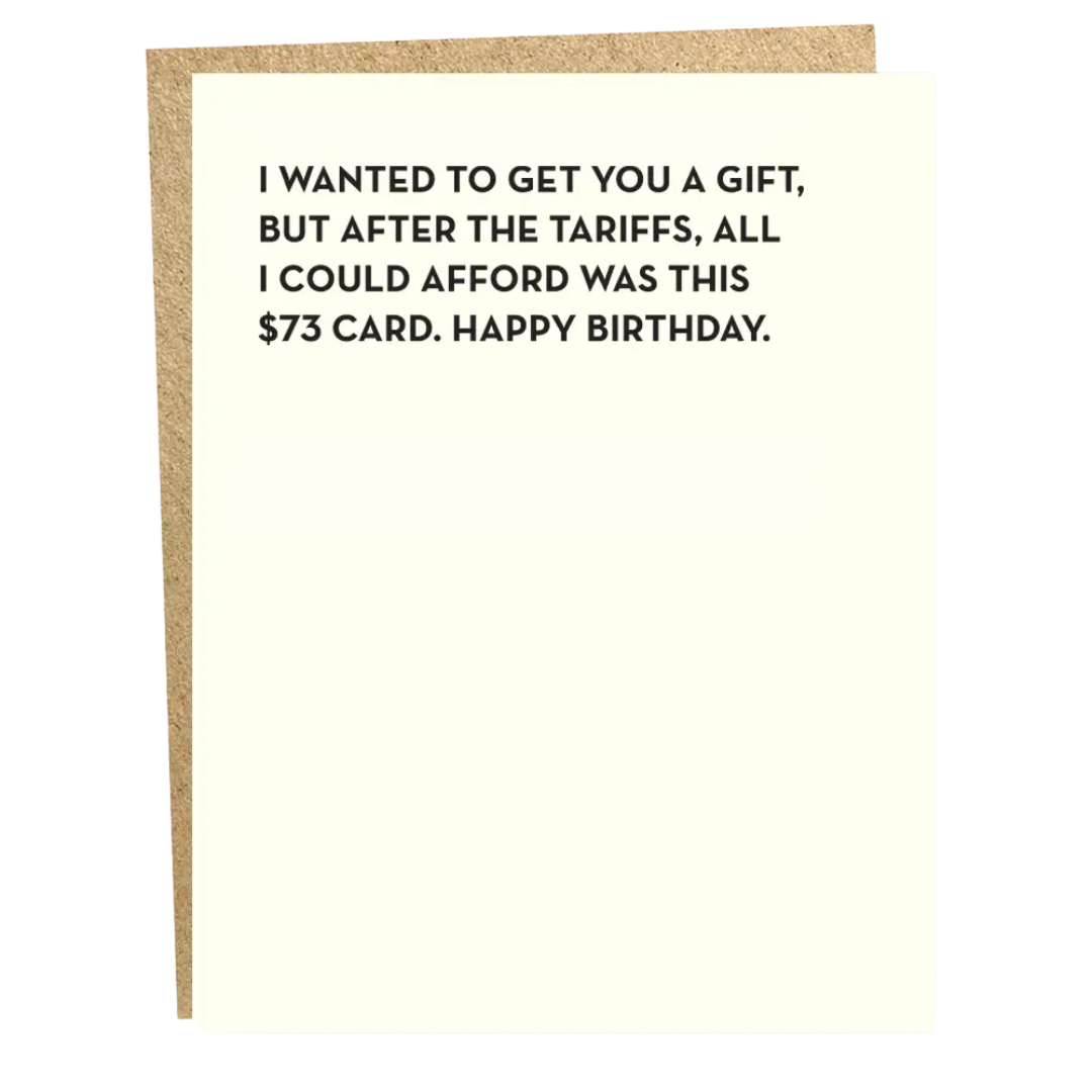 Tariffs Card
