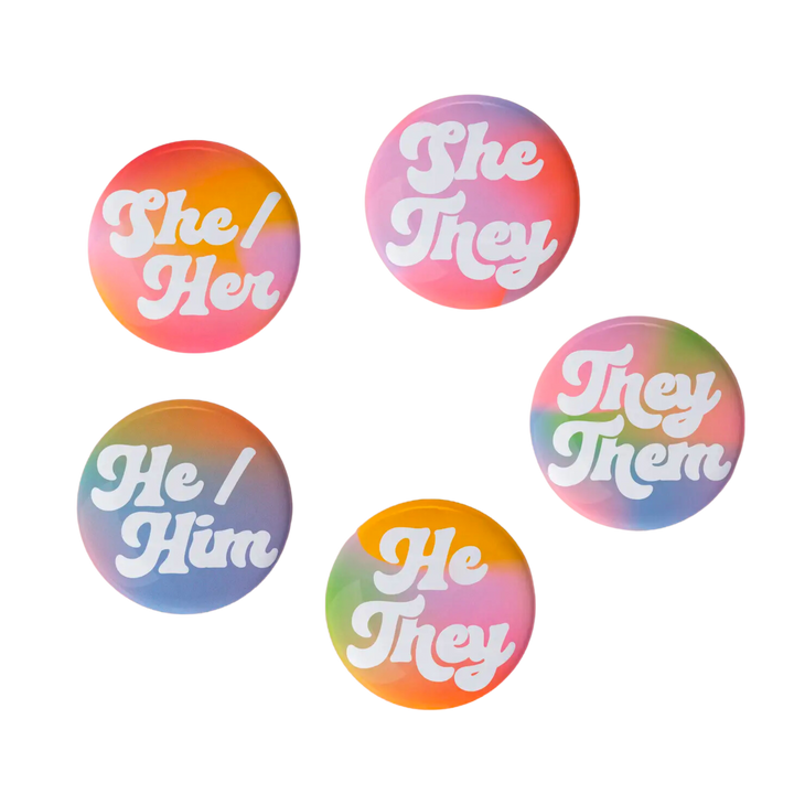 Pronoun Pinback Buttons