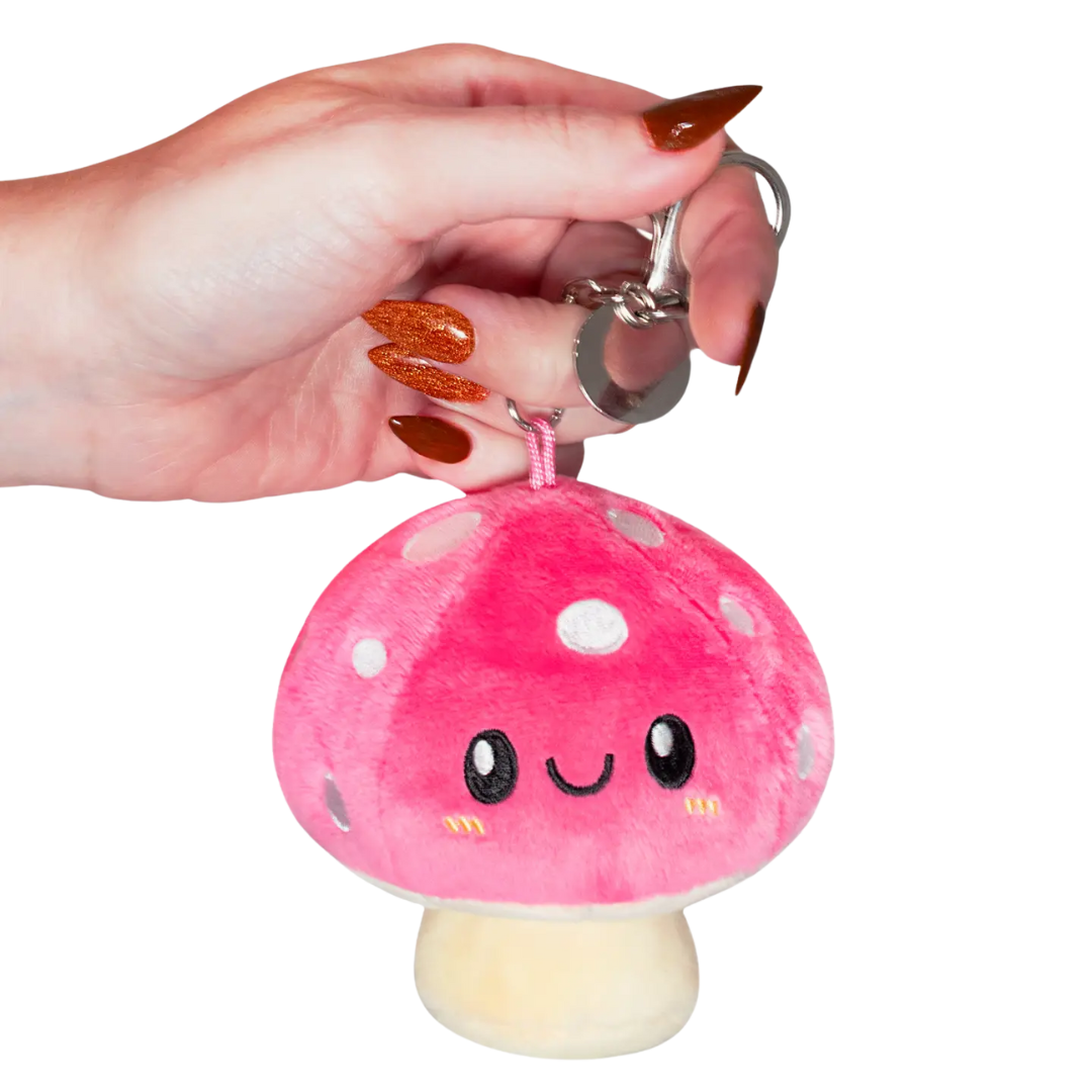 Micro Squishable Mushroom; Backpack Clip, Keychain