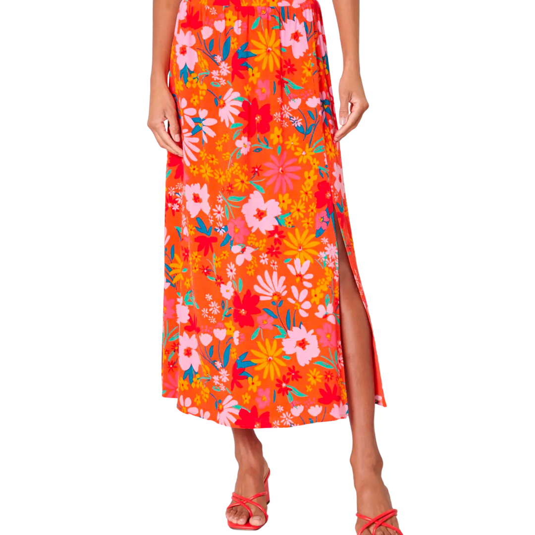 Southerland Floral Nadine Midi Skirt