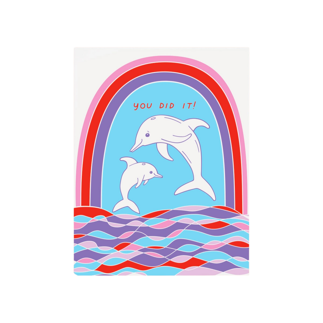 Dolphin Congrats Card