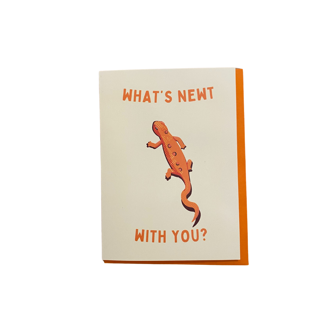 What's Newt With You? Greeting Card